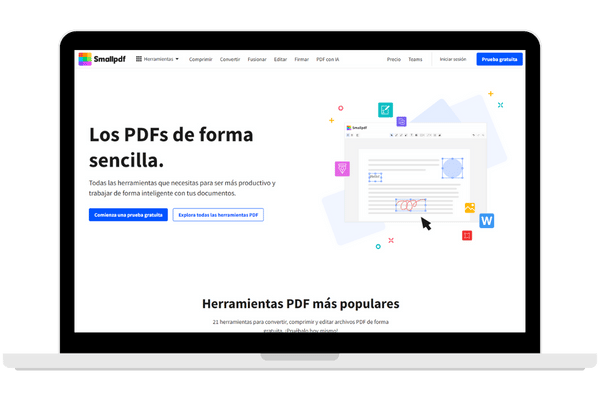 Smallpdf resume PDFs con IA